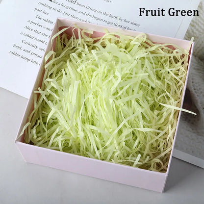 100g Colorful Raffia Shredded Paper Candy Boxes DIY Gift Box Filling Material Tissue Party Gift Packaging Filler Decor