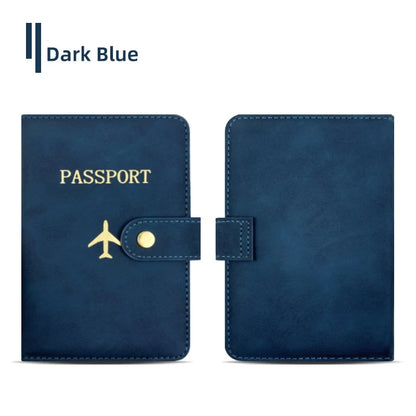 Personalize Name Travel Passport Wallet Luxury Airplane Men Business Passport Cover Custom Name Gift Women Travel Accessories