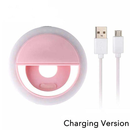 LED Fill Light Portable USB Charge Led Selfie Ring Light Cell Phone Live Broadcast Video LED Selfie Ring Lamp For All Smartphone