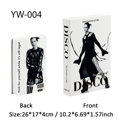 Fashion Luxury Fake Books Decoration Perfume Girl Magazine Simulation Book Shooting Coffee Table Villa Hotel Decor Props