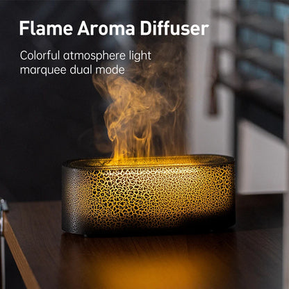 Vissko Flame Aroma Diffuser RGB Air Humidifier Ultrasonic Cool Mist