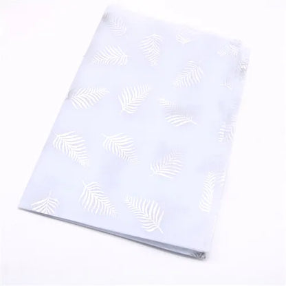 50*70 Cm Leaves Gift Wrapping Paper DIY Handmade Craft Leopard Star Pattern Tissue Paper 10 Sheets/Bag Floral Packaging Material