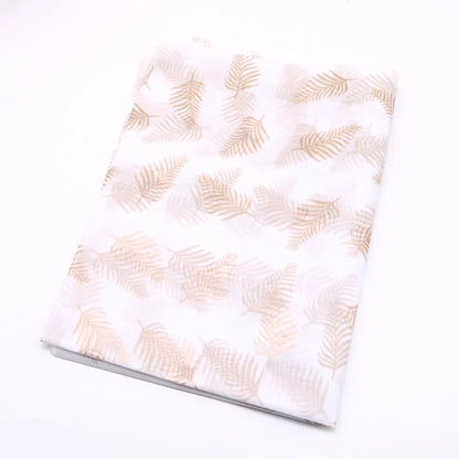 10pcs Gold Tissue Paper DIY Gift Wrapping Paper  Handmade Craft  Leopard Star Pattern  Floral Packaging Material Arts Supplies