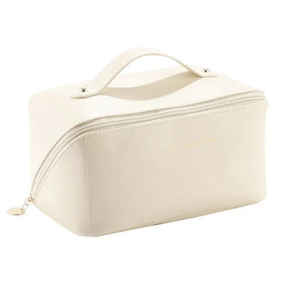 1PC Large-Capacity Portable Pu Advanced Cosmetic Bag Multi-Functional Toiletries Storage Pillow Bag For Home Travel