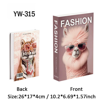 Fashion Luxury Fake Books Decoration Perfume Girl Magazine Simulation Book Shooting Coffee Table Villa Hotel Decor Props