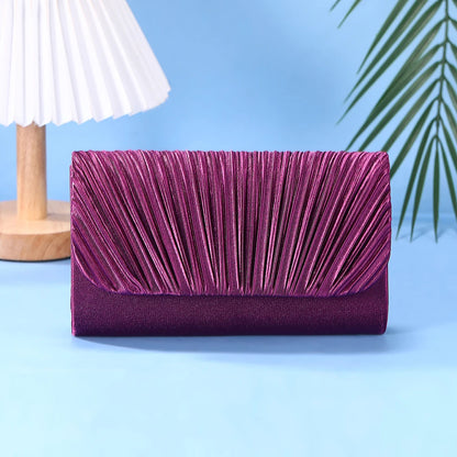 Texture Noble and Fashionable One Shoulder Crossbody Fashion Bag Party hand bag elegant luxury Fashion fold evening clutch bag