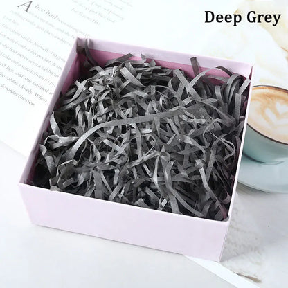 100g Colorful Raffia Shredded Paper Candy Boxes DIY Gift Box Filling Material Tissue Party Gift Packaging Filler Decor