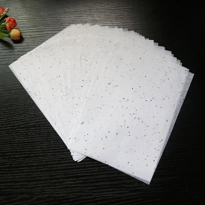 100sheets A5 Wrapping Paper Retro Multicolor Tissue Paper Bookmark Gift Wrapping Papers Floral Gift Packaging Material 14*21CM