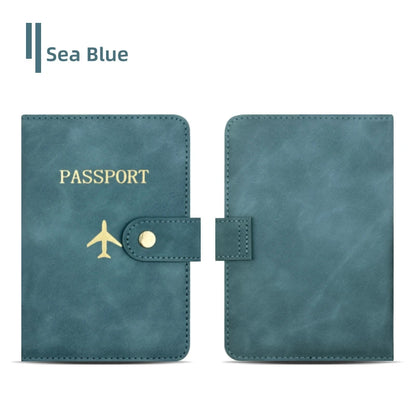 Personalize Name Travel Passport Wallet Luxury Airplane Men Business Passport Cover Custom Name Gift Women Travel Accessories