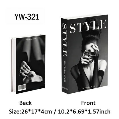Fashion Luxury Fake Books Decoration Perfume Girl Magazine Simulation Book Shooting Coffee Table Villa Hotel Decor Props