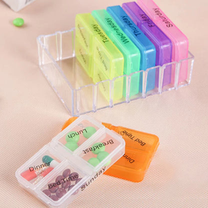 28 Compartment Plastic Medicine Box Drawer Style Organizer for Home Health Care Storage medicine organizer shelf