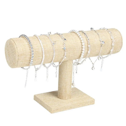 6 Colors Upright Velvet Bracelet Chain Watch Upright Display Rack Jewelry Organizer Hard Jewelry Display Stand Holder