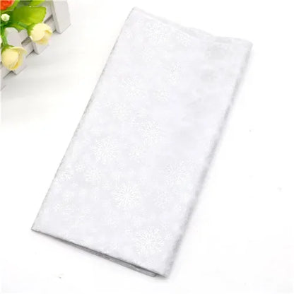 10Pcs/bag Snowflake Print Wrapping Tissue Paper 50*66 Cm Christmas New Year Xmas Party Wedding Flowers Packaging Supplies
