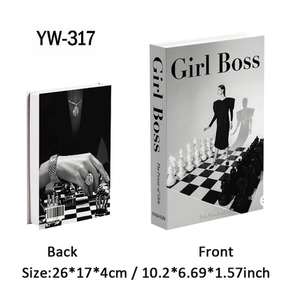 Fashion Luxury Fake Books Decoration Perfume Girl Magazine Simulation Book Shooting Coffee Table Villa Hotel Decor Props