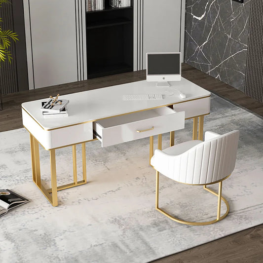 Modern Luxury Executive Office Desk Chair Set