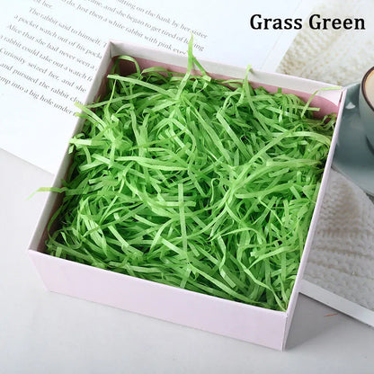 100g Colorful Raffia Shredded Paper Candy Boxes DIY Gift Box Filling Material Tissue Party Gift Packaging Filler Decor