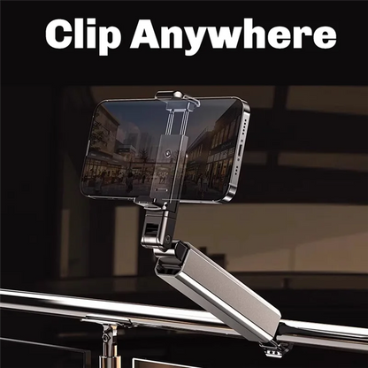 Airplane Travel Essentials Adjustable Phone Stand 360° Rotation Foldable Hook Pocket Size For Desk Tray Table-N36R
