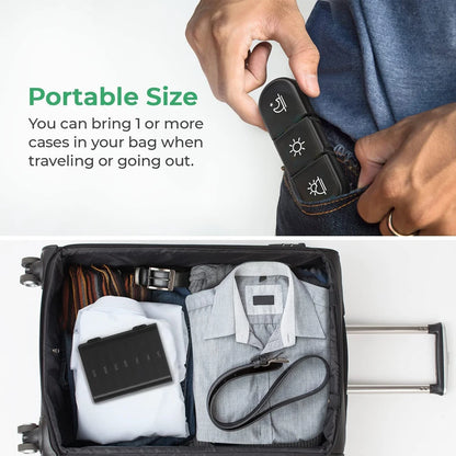 1pcs Pill Box 7 days Organizer 21 grids 3 Times One Day Portable Travel with Large Compartments for Vitamins Medicine Fish Oils