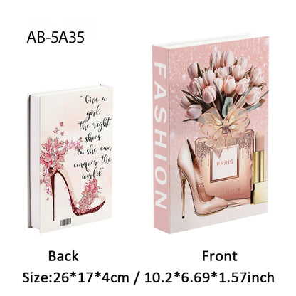 Fashion Luxury Fake Books Decoration Perfume Girl Magazine Simulation Book Shooting Coffee Table Villa Hotel Decor Props