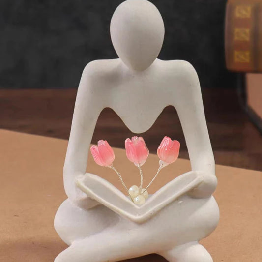 Desktop Ornaments Abstract Figure Statue Tulip Lamp