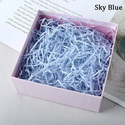 100g Colorful Raffia Shredded Paper Candy Boxes DIY Gift Box Filling Material Tissue Party Gift Packaging Filler Decor