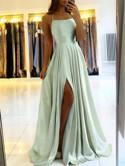 perfect party satin maxi dress