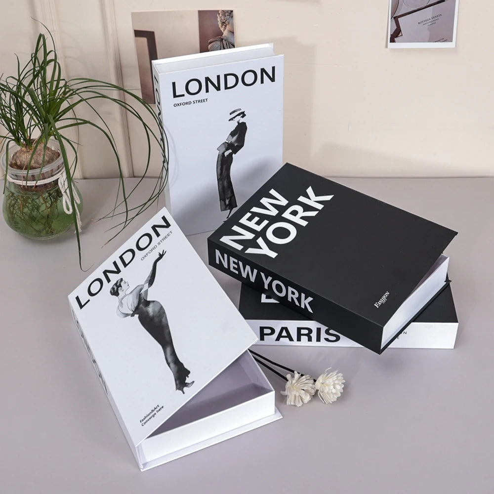 Fake Books For Decoration Simple Faux Books Ornament Coffee Table Addition Living Room Decoration Paris New York London