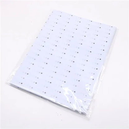 50*70 Cm Leaves Gift Wrapping Paper DIY Handmade Craft Leopard Star Pattern Tissue Paper 10 Sheets/Bag Floral Packaging Material
