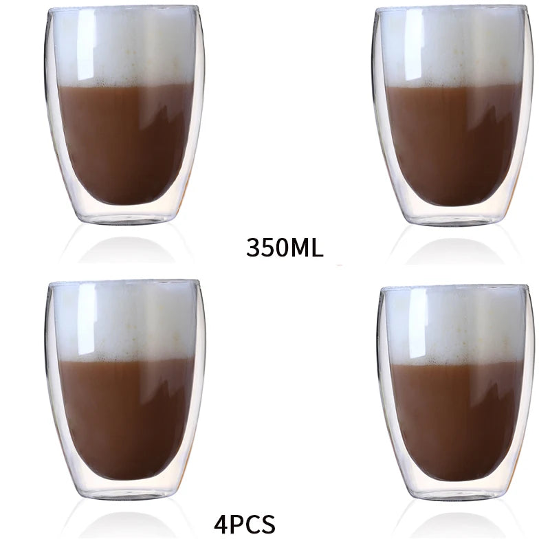 Heat-Resistant Double Wall Glass Cup