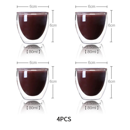 Heat-Resistant Double Wall Glass Cup