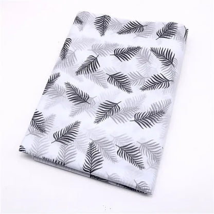 50*70 Cm Leaves Gift Wrapping Paper DIY Handmade Craft Leopard Star Pattern Tissue Paper 10 Sheets/Bag Floral Packaging Material