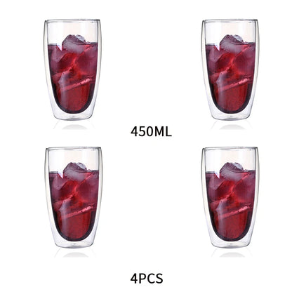 Heat-Resistant Double Wall Glass Cup