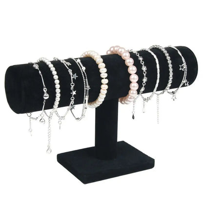 6 Colors Upright Velvet Bracelet Chain Watch Upright Display Rack Jewelry Organizer Hard Jewelry Display Stand Holder