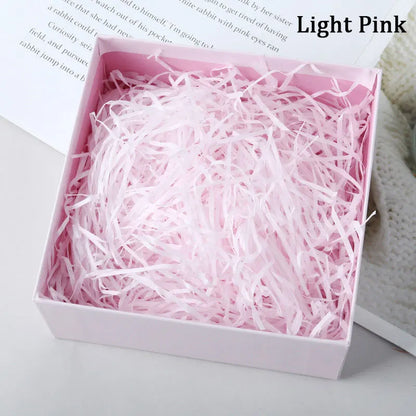 100g Colorful Raffia Shredded Paper Candy Boxes DIY Gift Box Filling Material Tissue Party Gift Packaging Filler Decor