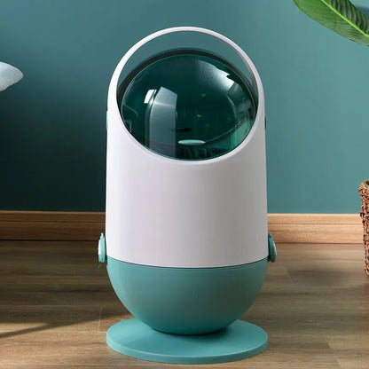 Bin Household Light Luxury Creative Bathroom Kitchen Covered Waste Bin Living Room Sanitary Paper Towel Toilet Storage Basket