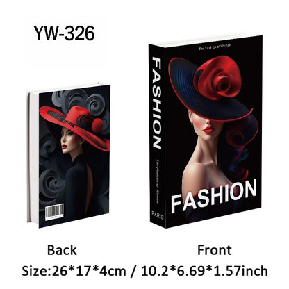 Fashion Luxury Fake Books Decoration Perfume Girl Magazine Simulation Book Shooting Coffee Table Villa Hotel Decor Props