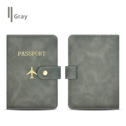 Personalize Name Travel Passport Wallet Luxury Airplane Men Business Passport Cover Custom Name Gift Women Travel Accessories
