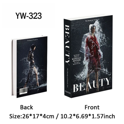 Fashion Luxury Fake Books Decoration Perfume Girl Magazine Simulation Book Shooting Coffee Table Villa Hotel Decor Props