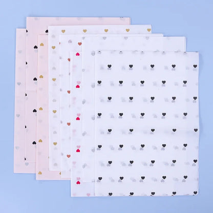 500*700 MM Gift Wrapping Paper DIY Handmade Craft Star Love Dot Pattern Tissue Paper 28 Sheets/lot Floral Packaging Material