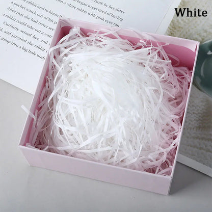 100g Colorful Raffia Shredded Paper Candy Boxes DIY Gift Box Filling Material Tissue Party Gift Packaging Filler Decor